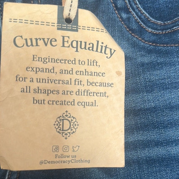 Democracy Blue Skinny Jeans with Tapered Leg - Picture 5 of 9